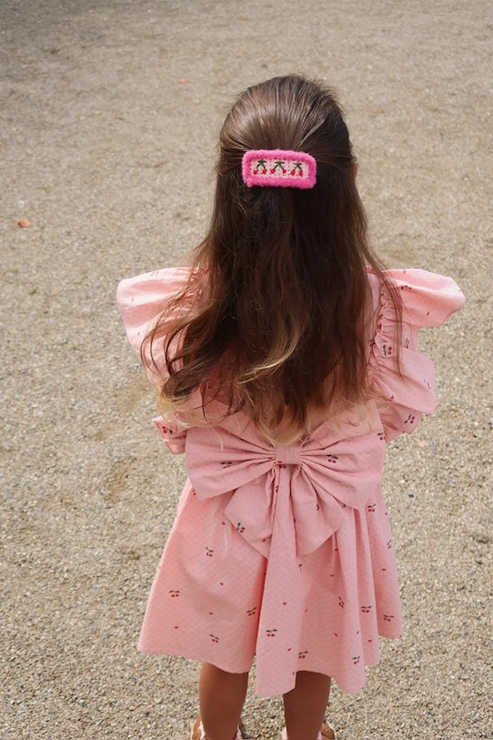 Konges Sløjd obleka bombažna EVIA FRILL DRESS GOTS KS105660.PPY2