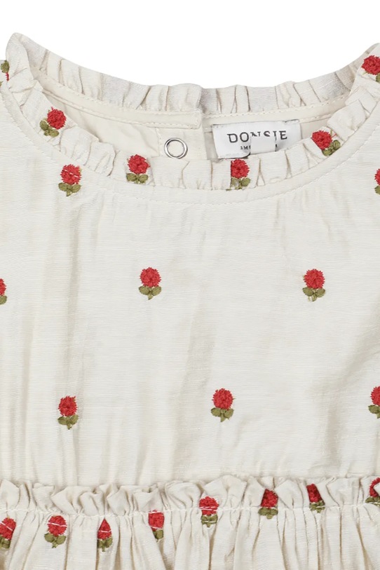 Donsje sukienka letnia Camilla Dress Red Roses beżowy 4112901.74.92