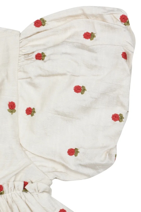 Donsje sukienka letnia Camilla Dress Red Roses 4112901.74.92 beżowy