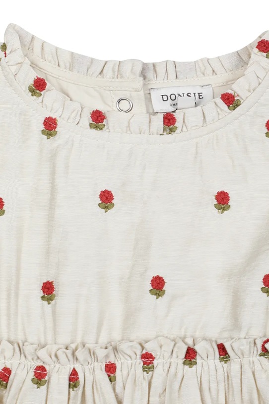 Donsje sukienka letnia Camilla Dress Red Roses beżowy 4112901.98.128