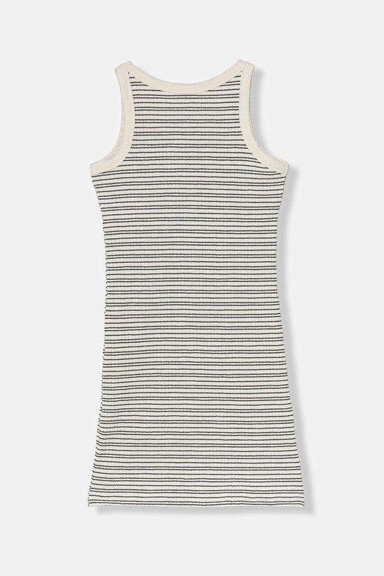 United Colors of Benetton šaty s bavlnou 38DBCV019.G.seasonal béžová SS26