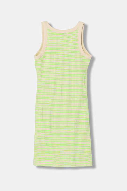 United Colors of Benetton šaty s bavlnou 38DBCV019.G.seasonal žlutá SS26