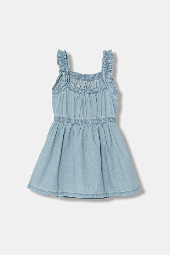 United Colors of Benetton rochie evazată din denim 4DHJGV02W.P.seasonal albastru SS26