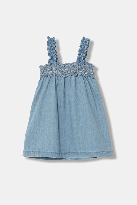 United Colors of Benetton rochie din denim 4DHJAV00X.W.seasonal albastru SS26