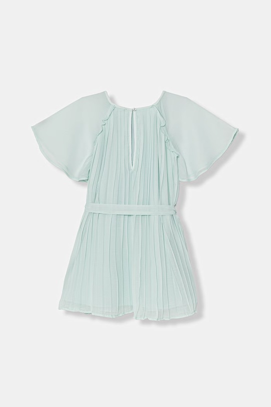 United Colors of Benetton πλισέ φόρεμα 41EXCV03R.G.Stagionale πράσινο SS26