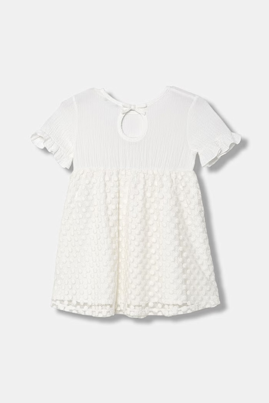 United Colors of Benetton φόρεμα με βισκόζη 41PTGV02Q.P.Stagionale μπεζ SS26