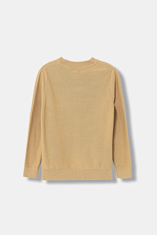 Calvin Klein Jeans sweter bawełniany dziecięcy IB0IB02641.128.176.PPY2 beżowy SS26