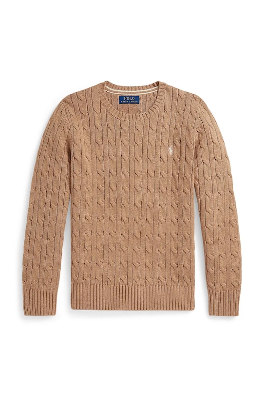 Polo Ralph Lauren sweter bawełniany dziecięcy bawełna beżowy 323702674504
