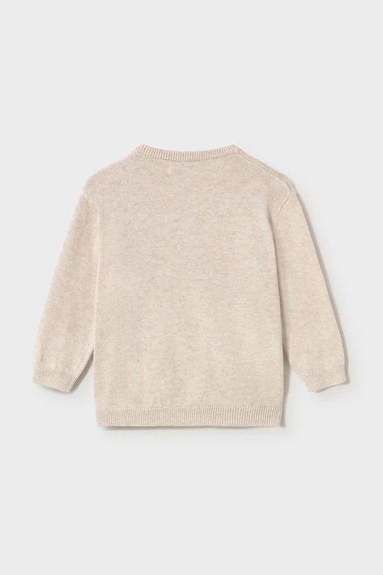 Mayoral pulover de bumbac pentru copii 303.3B.Baby.PPY2 bej SS26