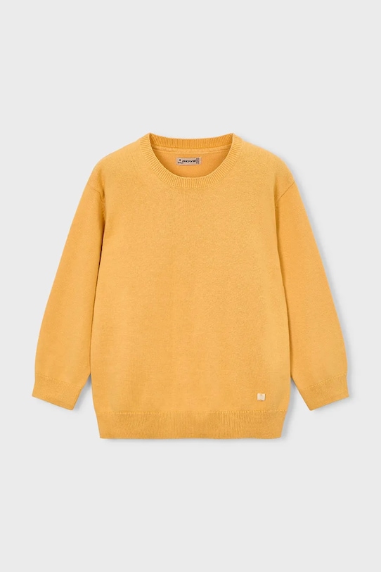 Παιδικό βαμβακερό πουλόβερ Mayoral 311.5B.Mini.PPY2 πορτοκαλί SS26