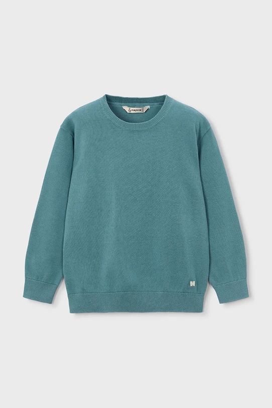 Παιδικό βαμβακερό πουλόβερ Mayoral βαμβάκι τιρκουάζ 311.5B.Mini.PPY2