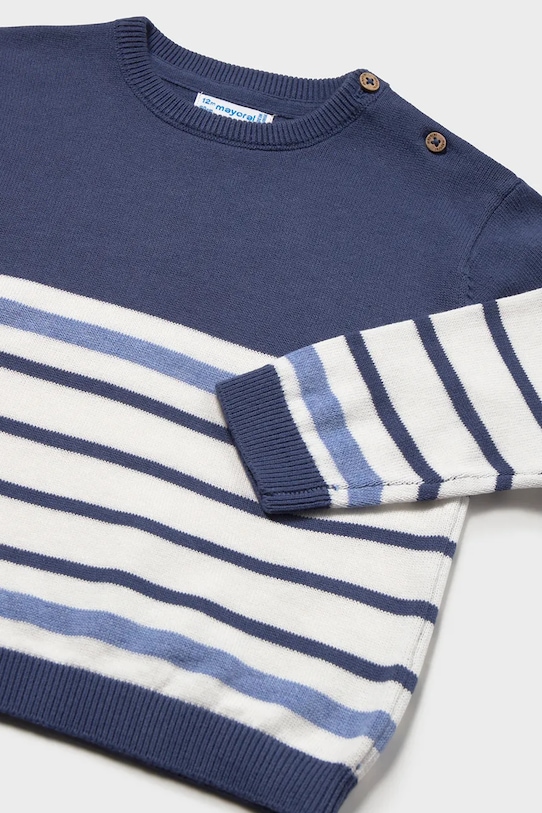 Chłopiec Mayoral sweter bawełniany dziecięcy 1309.3F.Baby.PPY2 granatowy