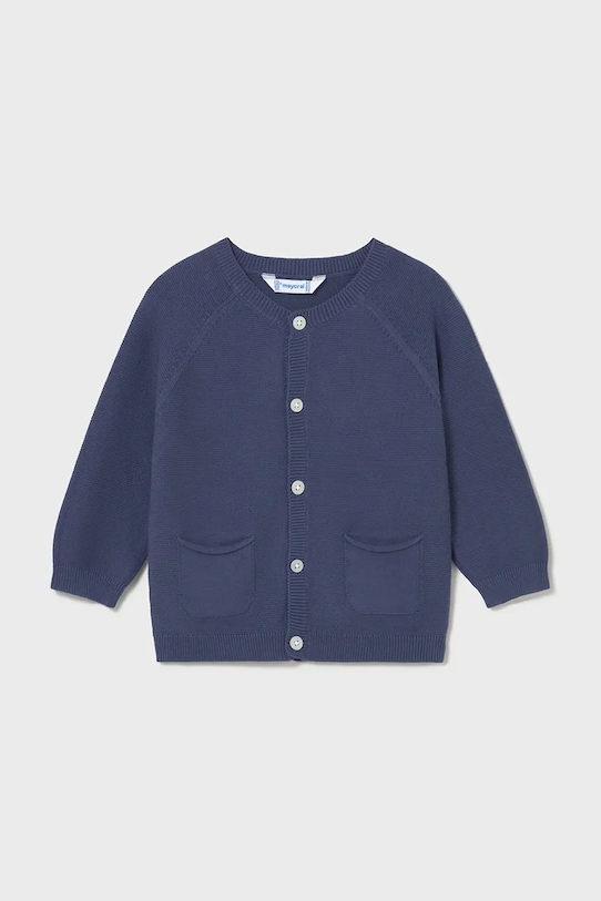 Παιδική βαμβακερή ζακέτα Mayoral βαμβάκι σκούρο μπλε 1311.3B.Baby.PPY2