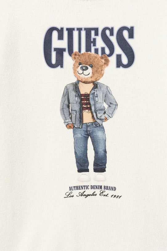 Chłopiec Guess sweter dziecięcy N6RR01.Z2ZK2.PPY2 biały