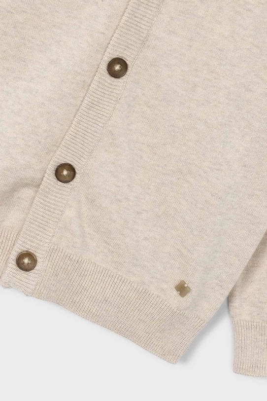 Мальчик Детский хлопковый кардиган Mayoral 3381.5A.Mini.PPY2 бежевый