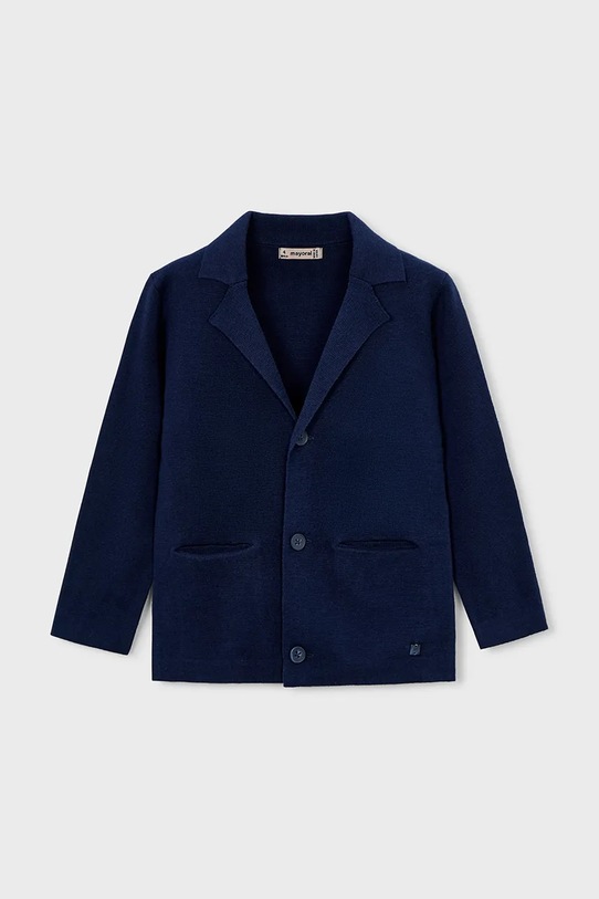 Παιδική βαμβακερή ζακέτα Mayoral 3436.5A.Mini.PPY2 σκούρο μπλε SS26