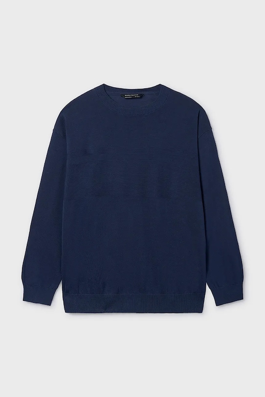 Mayoral sweter bawełniany dziecięcy bawełna granatowy 6356.7A.Junior.PPY2