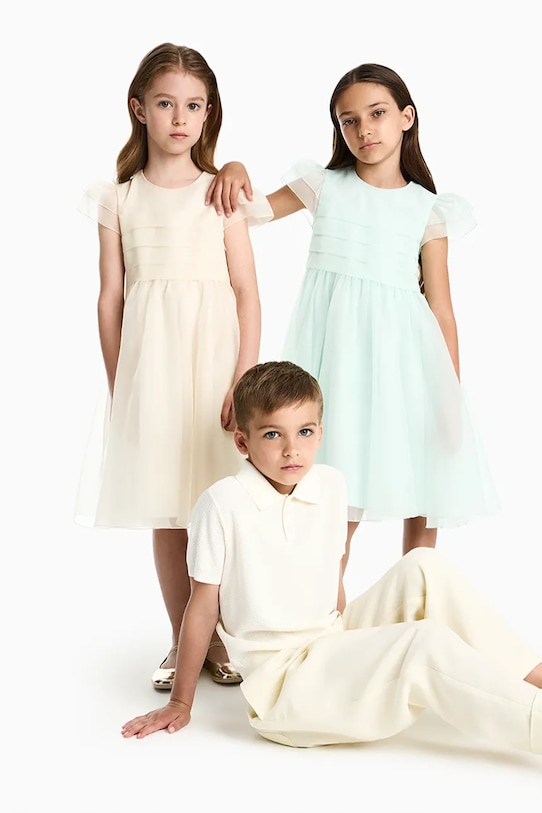 Emporio Armani úpletové polo tričko dámske s viskózou EB001222.AF23412 béžová