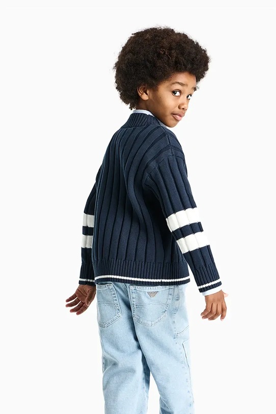 Emporio Armani kardigán detský bavlnený EB001241.AF23416 tmavomodrá