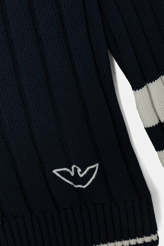 Chłopiec Emporio Armani kardigan dziecięcy bawełniany EB001241.AF23416 granatowy
