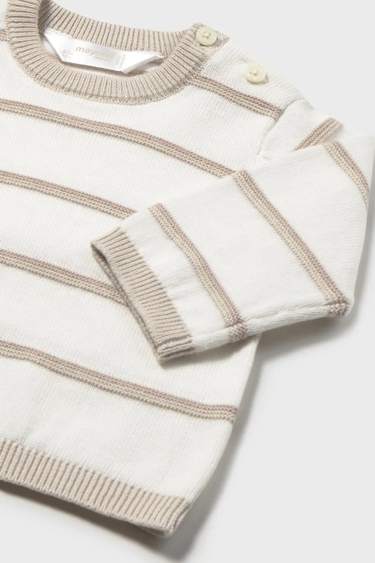 Chłopiec Mayoral Newborn sweter bawełniany dziecięcy 1302.1M.Newborn.PPY2 beżowy