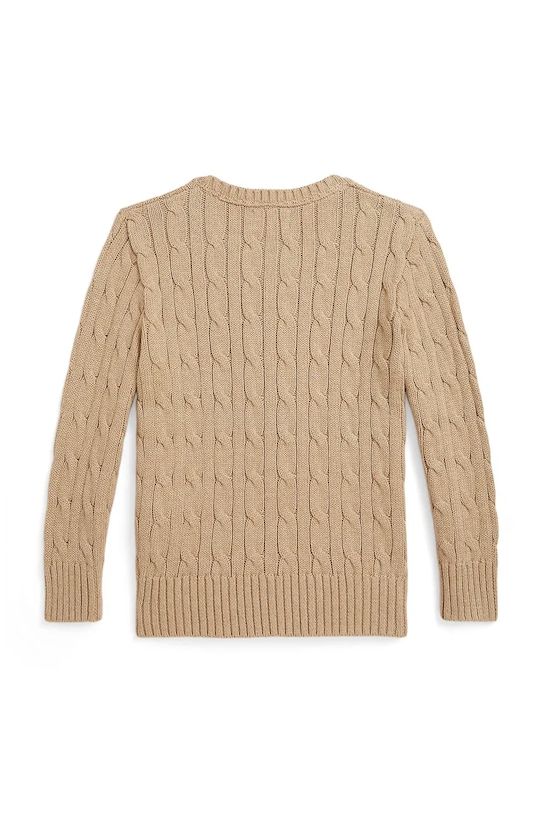 Dětský bavlněný svetr Polo Ralph Lauren 322702674517 hnědá SS26