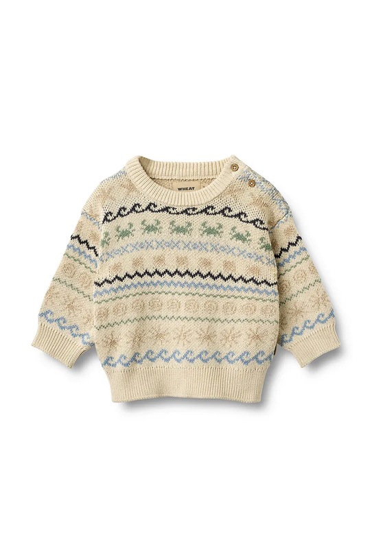 Wheat sweter bawełniany niemowlęcy 6532.560.GOTS beżowy SS26