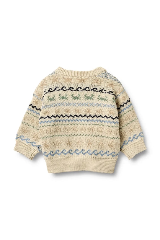 Chłopiec Wheat sweter bawełniany niemowlęcy 6532.560.GOTS beżowy