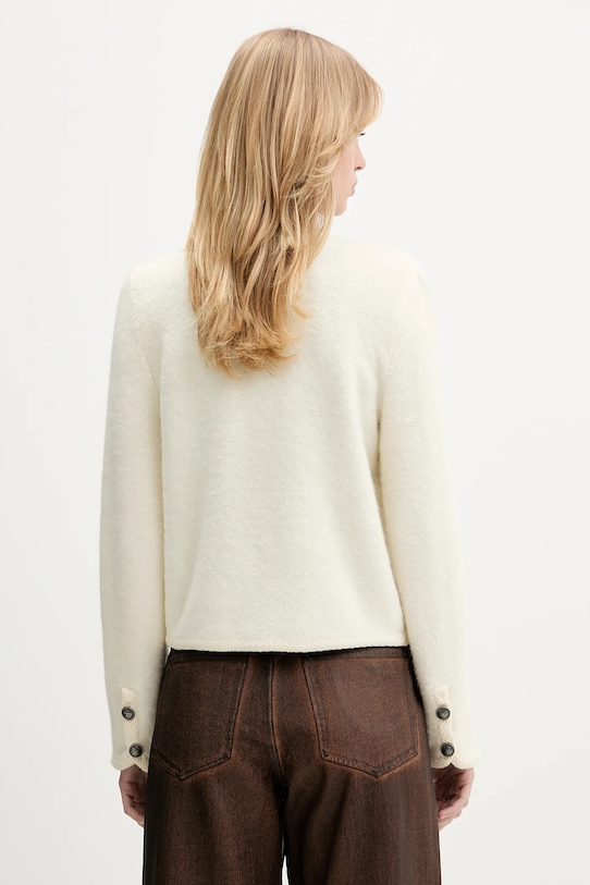 Odzież Gestuz kardigan z dodatkiem wełny 10910746 beżowy