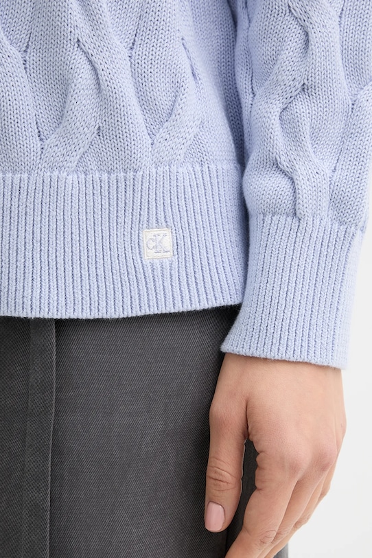 Calvin Klein Jeans sweter bawełniany LV044E301G niebieski