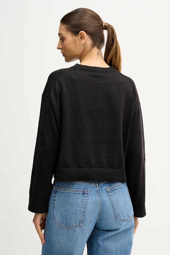 Odzież Calvin Klein Jeans sweter bawełniany LV047E304G czarny