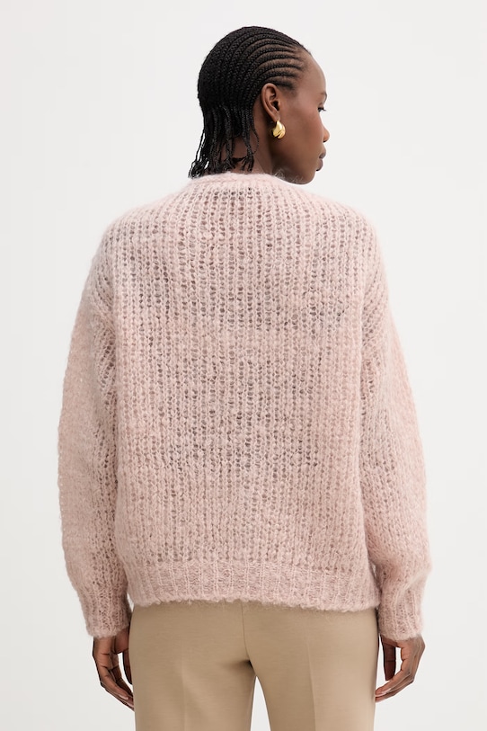 Odzież Weekend Max Mara kardigan z dodatkiem moheru DANZA 2615341051600 różowy