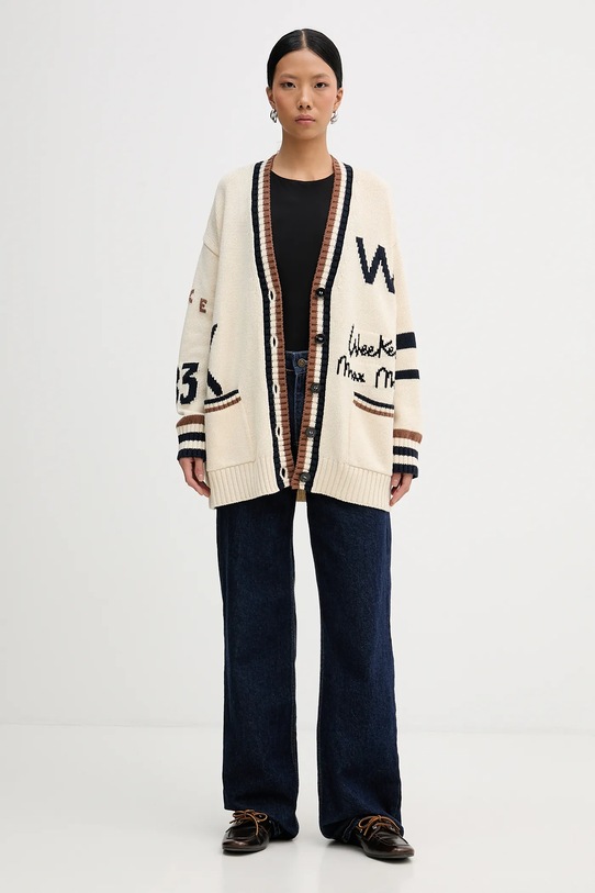Weekend Max Mara kardigan BLASONE 2615341061600 beżowy SS26