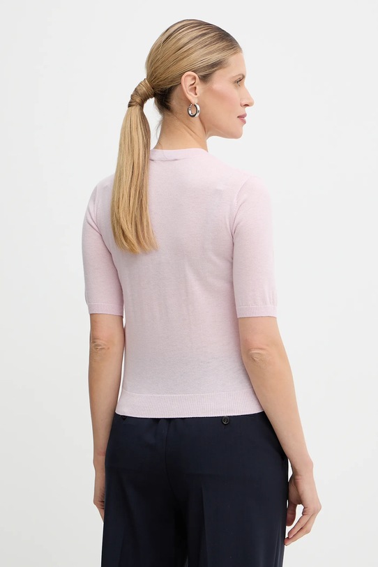 Odzież Weekend Max Mara t-shirt wełniany MAREA 2615361011600 różowy