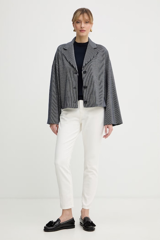 Vlněný svetr Weekend Max Mara VENTO 2615361021600 námořnická modř SS26