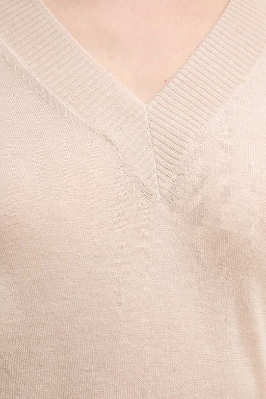 Weekend Max Mara sweter wełniany ESTREMO 2615361031600 beżowy