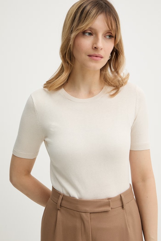 Svetr s přídavkem hedvábí Weekend Max Mara GABARRA béžová 2615361081600