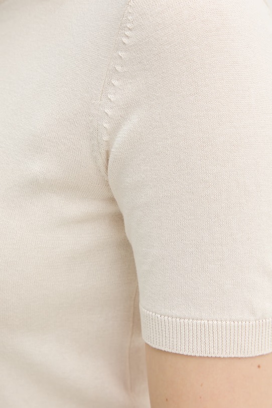 Svetr s přídavkem hedvábí Weekend Max Mara GABARRA 2615361081600 béžová