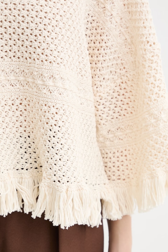 Weekend Max Mara sweter damski bawełniany PALATO 2615361092600 beżowy