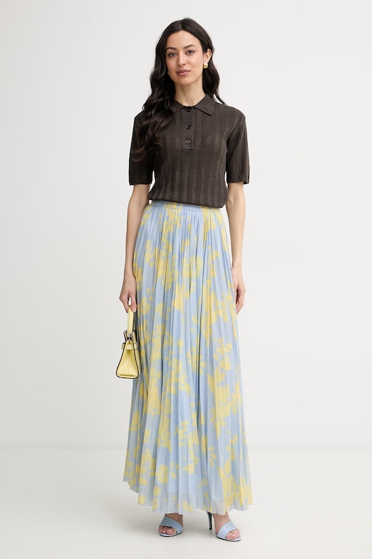 MM by Max Mara πλεκτό μπλουζάκι πόλο γυναικείο λινό RIVETTO 2616361018600 καφέ SS26