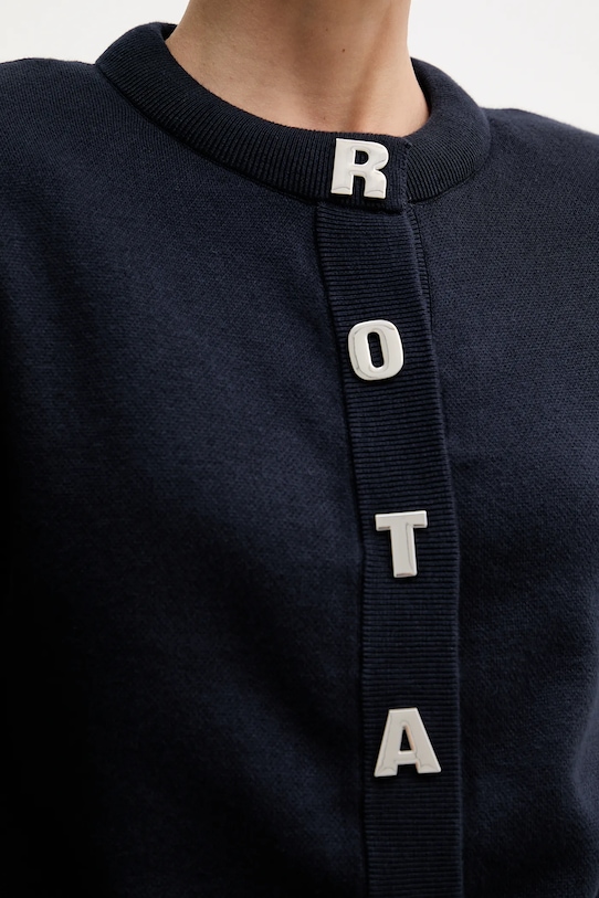 Πλεκτή ζακέτα Rotate 1138542318 σκούρο μπλε