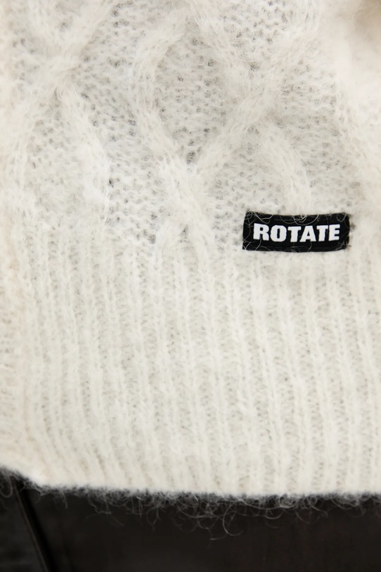 Rotate kardigan z dodatkiem wełny 1154592344 beżowy