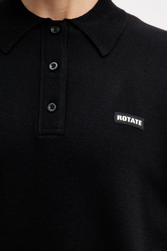 Rotate sweter z dodatkiem wełny 115137100 czarny