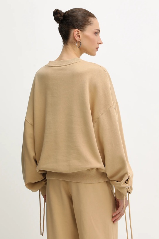 Odzież Rotate bluza bawełniana 115468654 beżowy