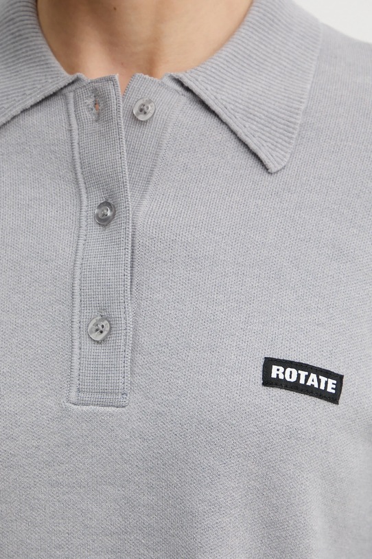 Rotate sweter z dodatkiem wełny 115137039 szary