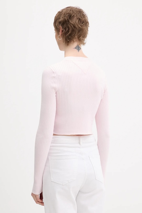 Odzież Tommy Jeans kardigan dziecięcy DW0DW22023 różowy