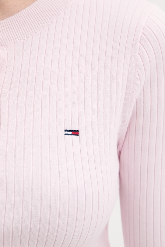 Tommy Jeans kardigan dziecięcy DW0DW22023 różowy