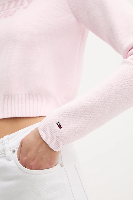 Tommy Jeans sweter DW0DW22028 różowy