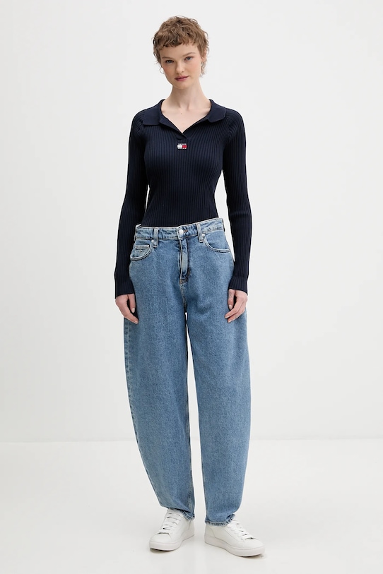 Tommy Jeans sweter DW0DW22036 granatowy SS26