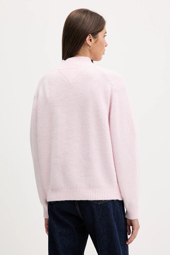 Oblečení Svetr z vlněné směsi Tommy Jeans DW0DW22109 růžová